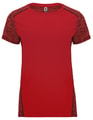 Dames Sportshirt Roly Zolder Rood-Heather Rood